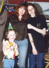 Remy, Sue and Madissen on Remy's 6th Birthday